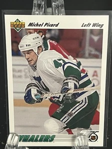 MICHEL PICARD -----1991-92 UPPER DECK----ROOKIE--HARTFORD WHALERS--FREE SHIPPING - Picture 1 of 2