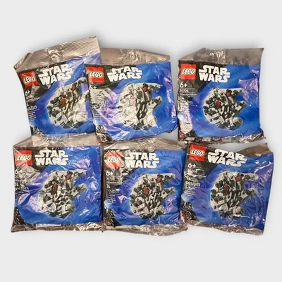 NUEVO ~ Lego #30708 Star Wars Halcón Milenario Mini Construcción (LOTE 6 JUEGOS) 74 piezas bolsa Foto 1 de 4