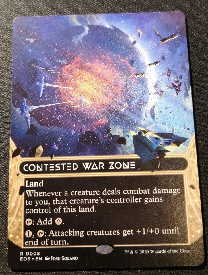 Contested War Zone - Borderless - Stellar Sights - EOS - MTG - EN - NM - 0008 - Image 1 of 1
