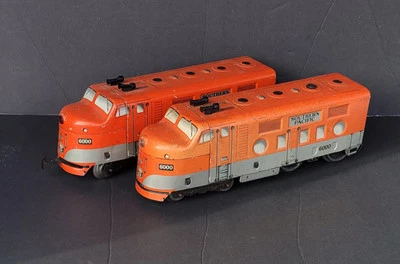 MARX O/027 SP #6000 Southern Pacific F-7 DIESEL AA LOCOMOTIVES Tin Lithograph - Image 1 of 4