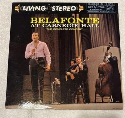 1959 HARRY BELAFONTE At Carnegie Hall Complete Mono 2 LP RCA LOC-6006 - Image 1 of 4