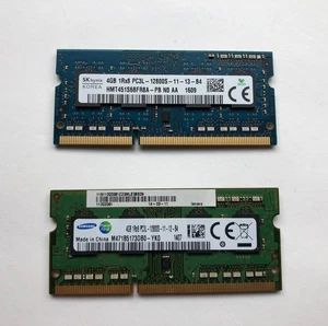 Samsung, SK Hynix 8GB RAM Kit, 2 x 4GB DDR3L 1600 MHz PC3L-12800s sodimm - Picture 1 of 2