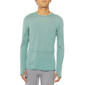 $125 Icebreaker Men's ZoneKnit Long Sleeve Shirt - Cloud Ray/Hyper - XLarge- New - Picture 1 of 8