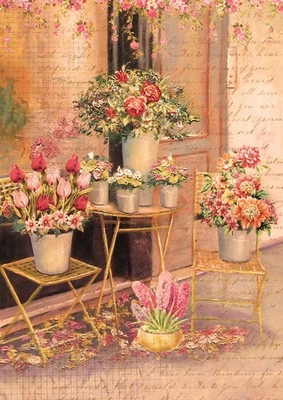 Little Birdie Decoupage Paper A4 2/Pkg-Cottage Garden - Image 1 of 2