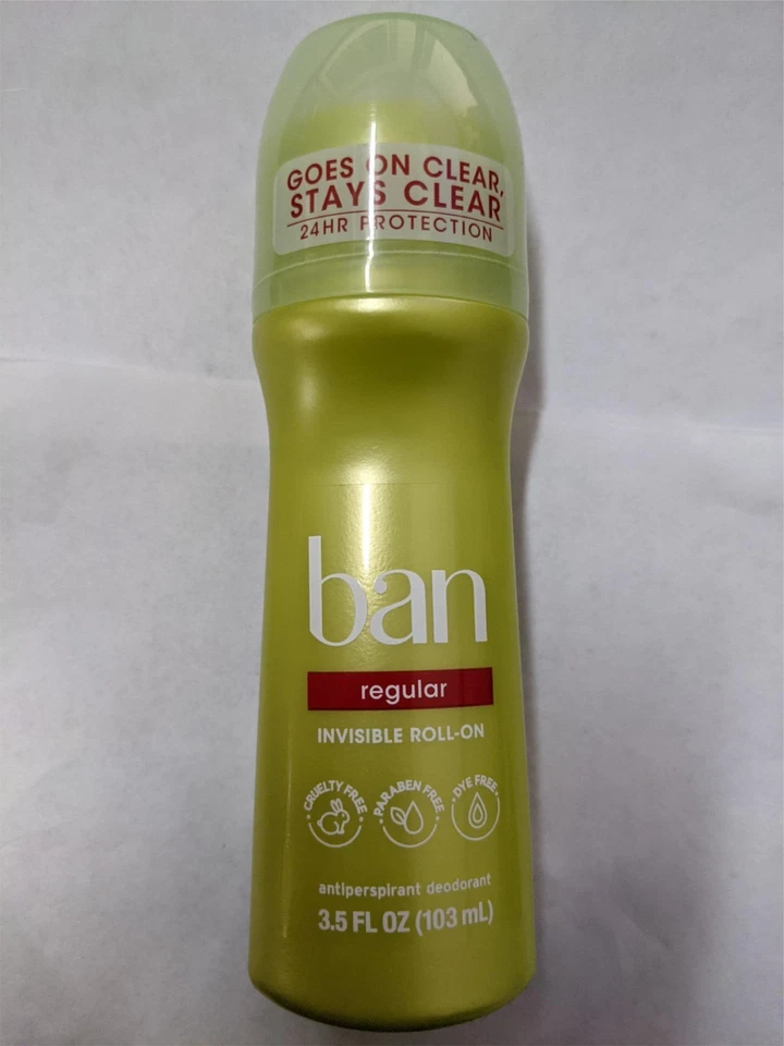 PACK de 6 antitranspirantes/desodorantes enrollables originales Ban regular, 3,5 fl oz Foto 1 de 1