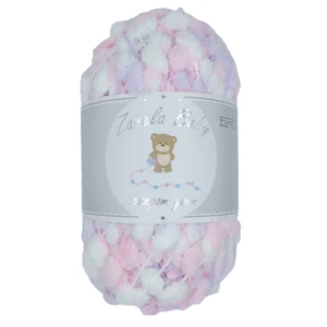 Zarela Baby Pom Pom Yarn Wool 200g ***VARIOUS COLOURS*** pompom - Picture 1 of 63
