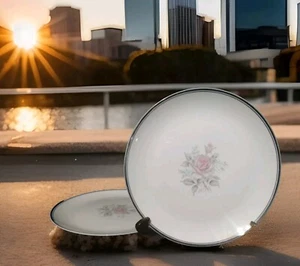 2 Empress China 1961 Japan Rosetta Dinner Plate 10.5"D - Picture 1 of 7
