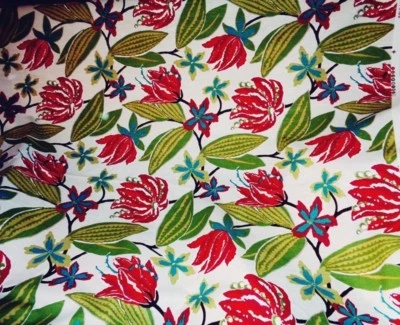 TELA FLORAL ROBERT ALLEN 6 1/3 YARDAS ~ KIWI FUCSIA ~ TAPICERÍA / CORTINAS Foto 1 de 4