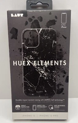 Funda LAUT Huex Elements para iPhone 12 y 12 Pro Negro Mármol TOTALMENTE NUEVA Foto 1 de 4
