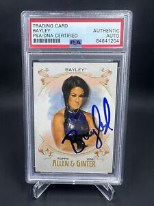 Bayley Signed 2021 Topps Allen & Ginter IP Auto PSA/DNA WWE