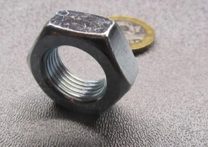 Zinc Plate Grade 5 Hex Nut, Steel, RH 5/8"-18 x 15/16" W x 3/8" H - 25 Pc - Picture 1 of 12