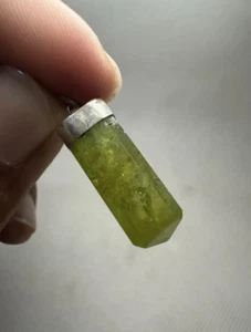 Hochwertiger Natur Edelstein Peridot Anhänger 925 Sterling Silber Pendants - Bild 1 von 7