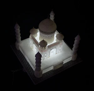 9" Handcrafted Marble Taj Mahal Replica Agra Historical Landmark Elegant Home De - Picture 1 of 10