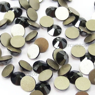1440 wholesale Swarovski 2088 ss12 Rhinestones Flatback 12ss 3mm JET HEMATITE - Image 1 of 4