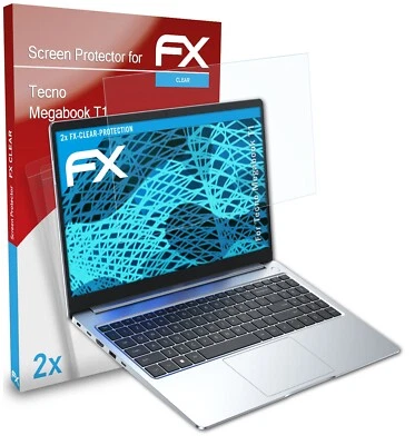 atFoliX 2x Pellicola Protettiva per Tecno Megabook T1 chiaro - Immagine 1 di 4