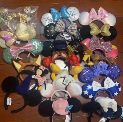 Disney Parks Loungefly Mermaid Ariel Valentine's Day Minnie Ears Bow Headband UK - Image 1 of 4