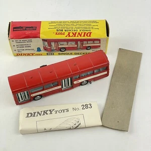 Boxed Dinky Toys 283 Single Decker Bus Vintage - Picture 1 of 24