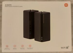 Vends Pack 2 routeurs Wifi Bi-bande Xiaomi Mesh System AX3000 Noir
