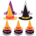  20 Pcs Felt Witch Hats Halloween Dwarf Decorative Small Witches Miniature