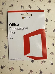 Microsoft Office Pro plus 2019 Lifetime 1 PC genuine retail Lifetime New - Picture 1 of 5