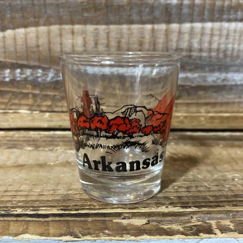 Vintage Arkansas Hillbilly Razorback Shot Glass Cover