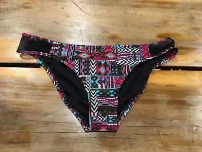 Parte inferior de bikini Mossimo multicolor con panel de malla azteca para mujer talla grande nueva con etiquetas Foto 1 de 4