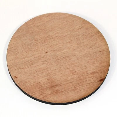 Wooden Coaster 10cm Laser cut Plywood Circle 5mm 100mm Embellishments Blanks - Image 1 of 4