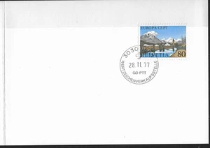 SUIZA 1977 EUROPA CEPT SELLO ESPECIAL MOTIVO NAVIDAD - Imagen 1 de 3