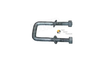 (4) Steel U-Bolts 2 1/16" Trailer Square Axle Spring 1000303 - Picture 1 of 2