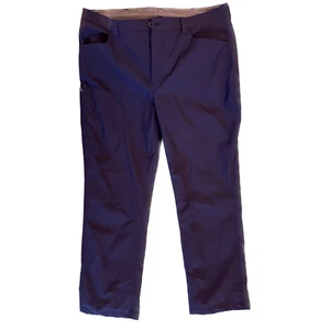 Eddie Bauer Pants Mens 40x32 Black Fleece Lined Tech Zip Pocket Hiking Outdoors - Picture 1 of 19