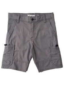 Wrangler Five Star Boys Gray Cargo Pocket Shorts Short Pants Size 5 Regular - Picture 1 of 1