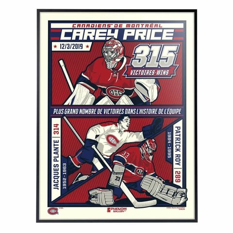 Phenom Gallery Montreal Canadiens Carey Price 315 Wins Limited Edition Deluxe Fr Cover
