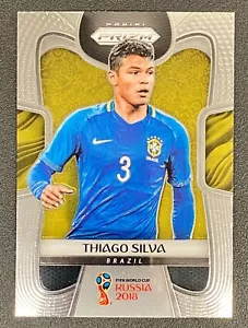 2018 PANINI PRIZM WORLD CUP SOCCER THIAGO SILVA BASE #27 BRAZIL PSG - Picture 1 of 2
