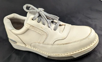 Zapatos Oxford informales de cuero beige para hombre FLORSHEIM Vibram PORTUGAL EE. UU. 10,5/44 * Foto 1 de 4