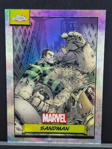Topps Chrome Marvel 2024 Sandman Refractor Card #144 Near Mint Parallel - Foto 1 di 6
