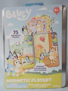 NEW Bluey Magnetic Playset Activity Toy Set in Tin 75 pcs Ages 4+ FAST Ship - Picture 1 of 2