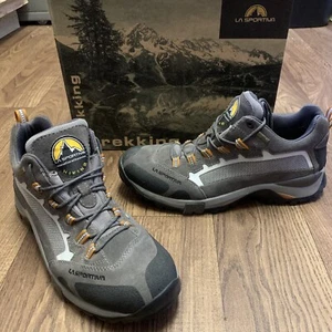 EXC! La Sportiva #345 Sandstone XCR Anthracite Leather GTX Trekking Hiking 10.5 - Picture 1 of 9