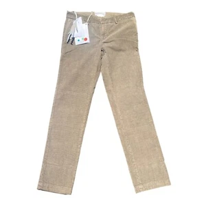 Pantalones de pana para hombre Maison Clochard calce ajustado beige algodón nuevos con etiquetas - Imagen 1 de 4