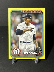 2024 Topps Series 2 Marcus Stroman Yellow Parallel NY Yankees #631 - Picture 1 of 2