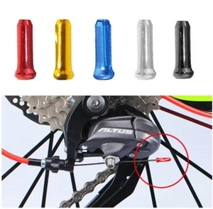 10pcs Bicycle Cable Ends COLOUR (Bike) - End Caps - Alloy Alu - Brake or Gear - Picture 1 of 6