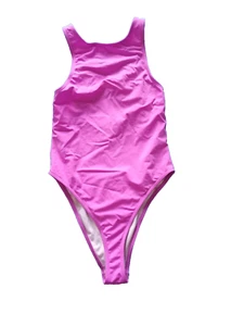 Traje de baño Collusion UK 10 negro o rosa pierna alta espalda baja - Imagen 1 de 10