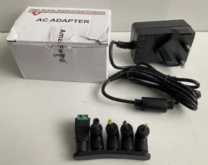 18V Power Supply 5x Multi Tip AC adapter 18VDC 1A DC Charger Cord Logitech Etc - Picture 1 of 12