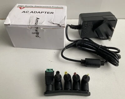 18V Power Supply 5x Multi Tip AC adapter 18VDC 1A DC Charger Cord Logitech Etc - Image 1 of 4