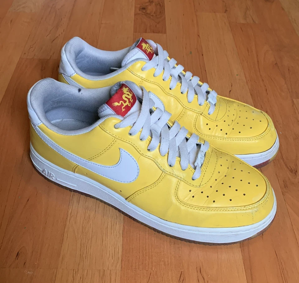 Mens Nike Air Force 1 Low WBF World Basketball Festival Pack China Size 9 Yellow - Image 1 of 4