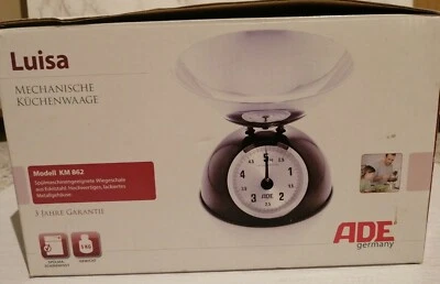 ADE Küchenwaage Luisa KM862 schwarz mechanisch Retro-Style ADE Gourmet - Bild 1 von 3