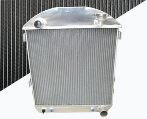 Aluminum Radiator FOR FORD MODEL T BUCKET CHEVY ENGINE 1924-1927 AT 25 26 24 27 - Picture 1 of 5