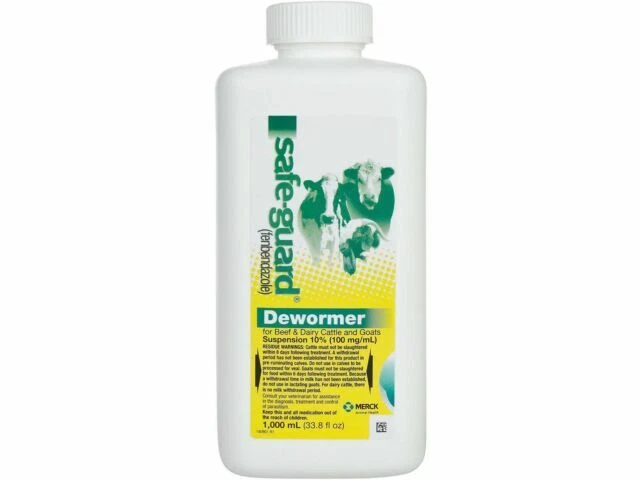 Durvet Safe-Guard Dewormer Suspension for Beef, Dairy Cattle and Goats - 1000ml