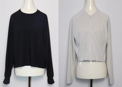 Suéter negro y chaqueta blanca para mujer VSX Victoria's Secret 2 piezas talla L Foto 1 de 4