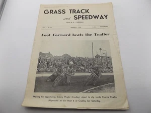 GRASS TRACK AND SPEEDWAY - 2nd AUGUST 1947 - VOL 2 No 22 - Picture 1 of 1