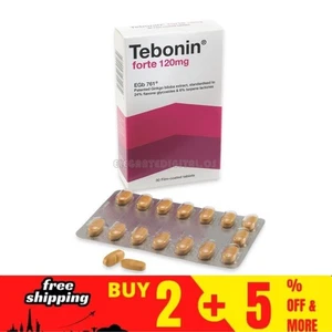1 X Estratto di Ginkgo Biloba Tebonin Forte 120mg 30'S per Vertigini, Acufene e Focus - Foto 1 di 15